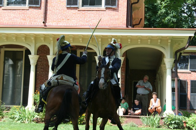 Saber skills mesh with horsemanship - in Wethersfield