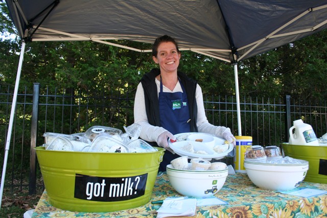 Kim Abell and Mike Shaw own "Ladies of Levita Road" - a family farm that is a small herd of Holstein/Jersey cows. They offer up fresh cheeses, milk, yogurt at Hebron's farm market and two others, plus at the farm.