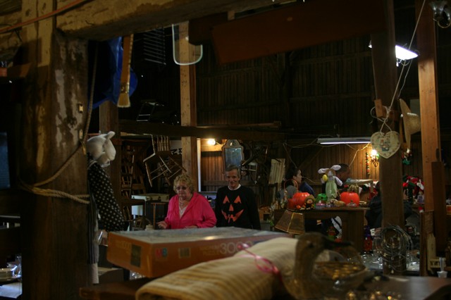 Inside the barn . . . Just being inside the barn full of treasures is a treat, looking around is a bonus.