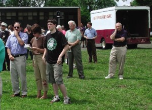 Some attendees would not set foot near the original site, yet were compelled to bear witness to the memorial's purpose, "to remember what happened here."