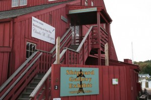 A work in progress - rebuilding at the Mystic Seaport shipyard.